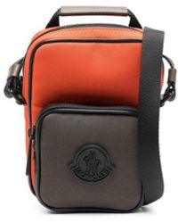 Moncler - Logo-patch Colour-block Shoulder Bag - Lyst