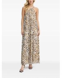 MARC AUREL - Animal-Print Maxi Dress - Lyst