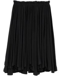 Ami Paris - Blended Silk Midi Corolla Skirt - Lyst