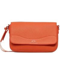 ARMANI EXCHANGE - Logo-Plaque Pebbled Cross Body Bag - Lyst