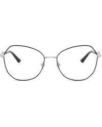 Jimmy Choo - Round-Frame Clear-Lenses Glasses - Lyst