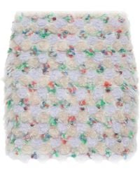 Blumarine - Bouclé Mini Skirt - Lyst