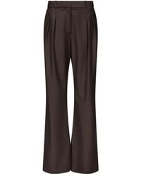 Loulou de Saison - Pleated Straight-Leg Trousers - Lyst