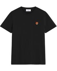 Maison Kitsuné - Fox Head Cotton T-Shirt - Lyst