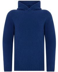Fedeli - Hooded Long-Sleeve Sweater - Lyst