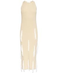 IRO - Fleur Fringe Cutout Midi Dress - Lyst