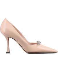 Jimmy Choo - 90Mm Belinda Patent-Leather Crystal-Embellished Pumps - Lyst