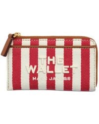 Marc Jacobs - The Wallet Striped Canvas Wallet - Lyst