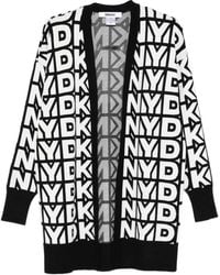 DKNY - Logo-Detail Cardigan - Lyst