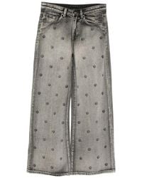 JNBY - Polka-Dot Wide-Leg Jeans - Lyst
