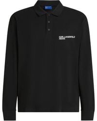 Karl Lagerfeld - Langärmeliges Piqué-Poloshirt - Lyst