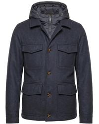 Moorer - Hooded Button-Fastening Jacket - Lyst