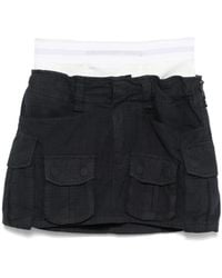 Alexander Wang - Minirock Mit Logo-Bund - Lyst
