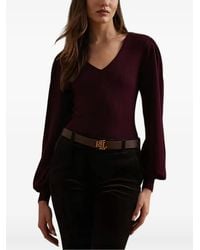 Ralph Lauren - Top Con Scollo A V - Lyst