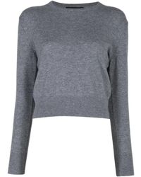 Nili Lotan - Tamra Ribbed-Trims Sweater - Lyst