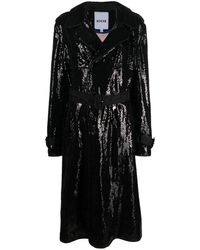 Koche - Sequin Embellished Trench Coat - Lyst