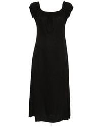 Elena Velez - Frayed Midi Dress - Lyst