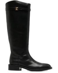 Coccinelle - Bottines En Cuir À Plaque Logo - Lyst