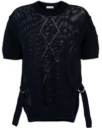Moncler - Knitted Cotton Top - Lyst