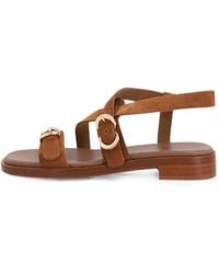 Frau - Suede Multi-Strap Sandals - Lyst