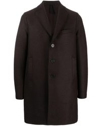 Harris Wharf London - Single-Breasted Virgin Wool Coat - Lyst