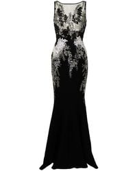 Saiid Kobeisy - Fitted Floral Lace-embroidered Gown - Lyst