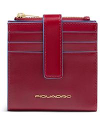 Piquadro - Porte-Cartes En Cuir À Zip - Lyst