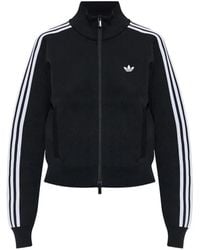 adidas - Logo-Embroidered Side-Stripe Sweatshirt - Lyst