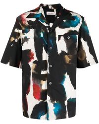 Alexander McQueen - Camicia con stampa graffiti multicolore - Lyst
