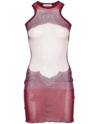 Jean Paul Gaultier - Vestido corto con estampado Cartouche - Lyst