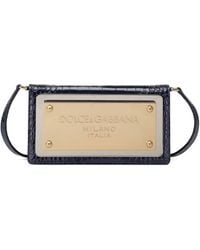 Dolce & Gabbana - Leather Phone Bag - Lyst