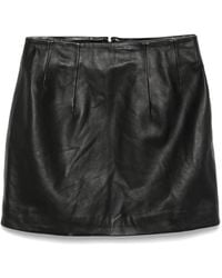 Remain - Leren Mini-Rok - Lyst