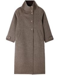 Sandro - Houndstooth Single-Breasted Coat - Lyst