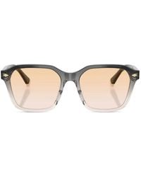 Brunello Cucinelli - Sonnenbrille Mit Eckigem Gestell - Lyst