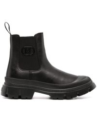 Karl Lagerfeld - Leather Ankle Boots - Lyst