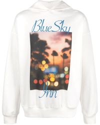 BLUE SKY INN - Graphic-print Cotton Hoodie - Lyst
