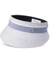 Maison Michel - Penny Logo Visor - Lyst