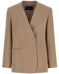 Fabiana Filippi - Lapel-Free V-Neck Blazer - Lyst
