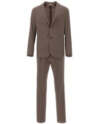 Manuel Ritz - Logo-Pin Patch-Pocket Suit - Lyst