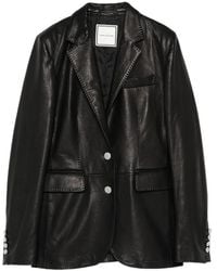 Tagliatore - Solid Notched Lapel Blazer - Lyst