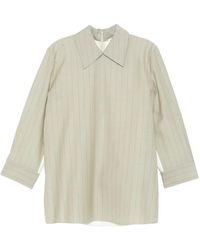 Jil Sander - Blouse Met Krijtstreep - Lyst
