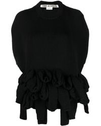 Comme des Garçons - Layered-Detail Crew-Neck Jumper - Lyst