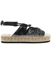 Bimba Y Lola - Lace-up Leather Espadrilles - Lyst