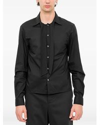 Ann Demeulemeester - Stack Tie-Detail Shirt - Lyst
