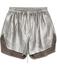 Rick Owens - レザーショートパンツ - Lyst
