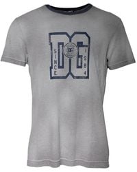 Dolce & Gabbana - Logo-Print Crew-Neck T-Shirt - Lyst