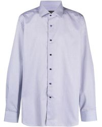 Corneliani - Micro-dot Print Cotton Shirt - Lyst