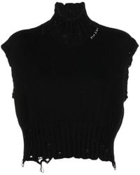 Marni - Sleeveless Tank Top With Worn Effect - Lyst