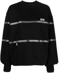 Gcds - Gestreiftes Hemd Mit Kristallen - Lyst