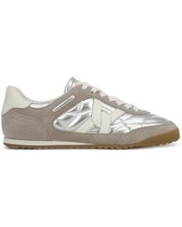 Veronica Beard - Natalia Suede Sneaker Silver Grey - Lyst